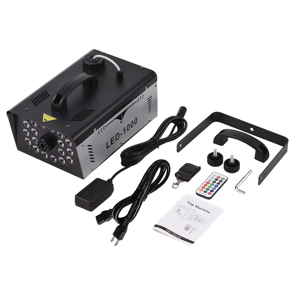 [peth] เครื่องหมอกกลางแจ้ง 18 ไฟ LED 13 สี 1000W 5000CFM เครื่องควันสําหรับวันหยุดฮาโลวีนงานแต่งงาน 