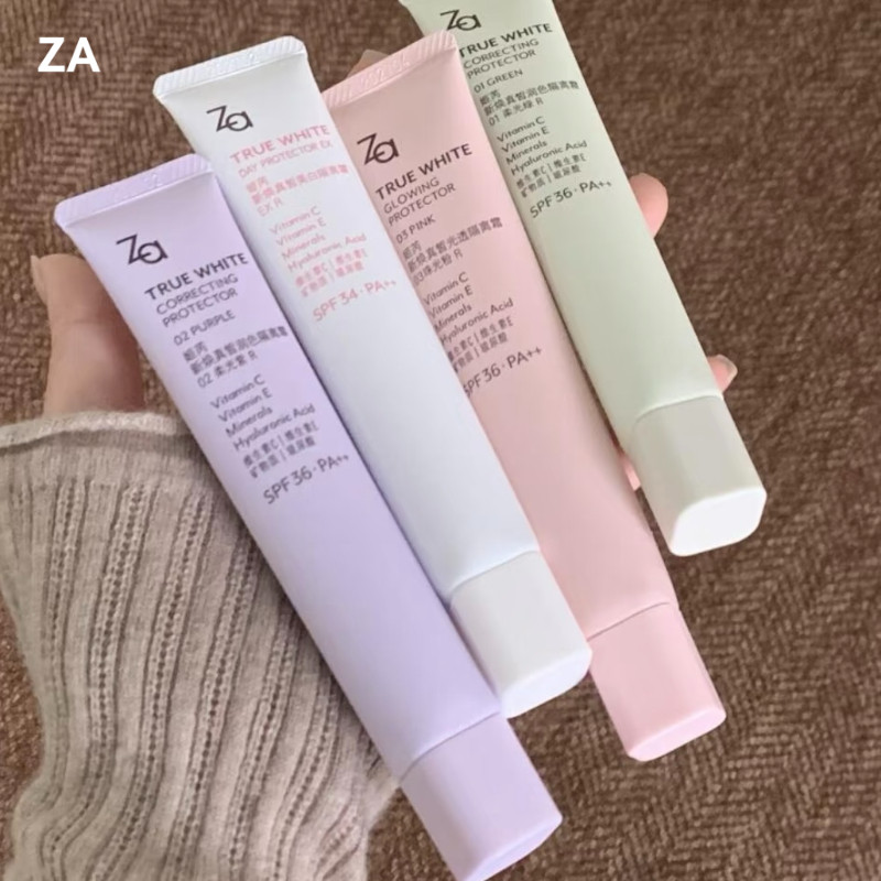 ZA ครีมแต่งหน้า รูขุมขนที่มองไม่เห็น ผิวกระจ่างใสอย่างเป็นธรรมชาติ