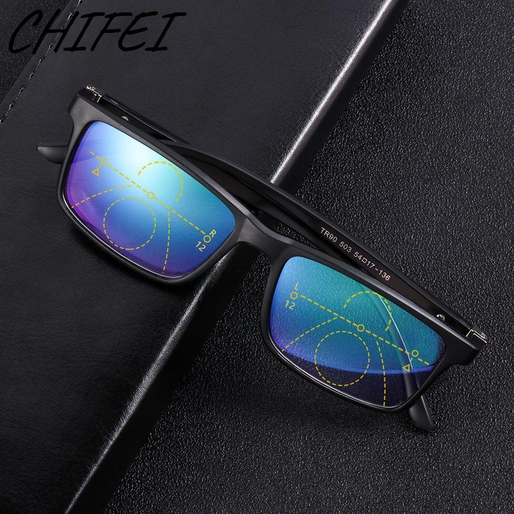 CIFEI Progressive Multifocal Lens +1.0-4.0 ปรากฏการณ์ใกล้ Far Sight แว่นสายตายาว