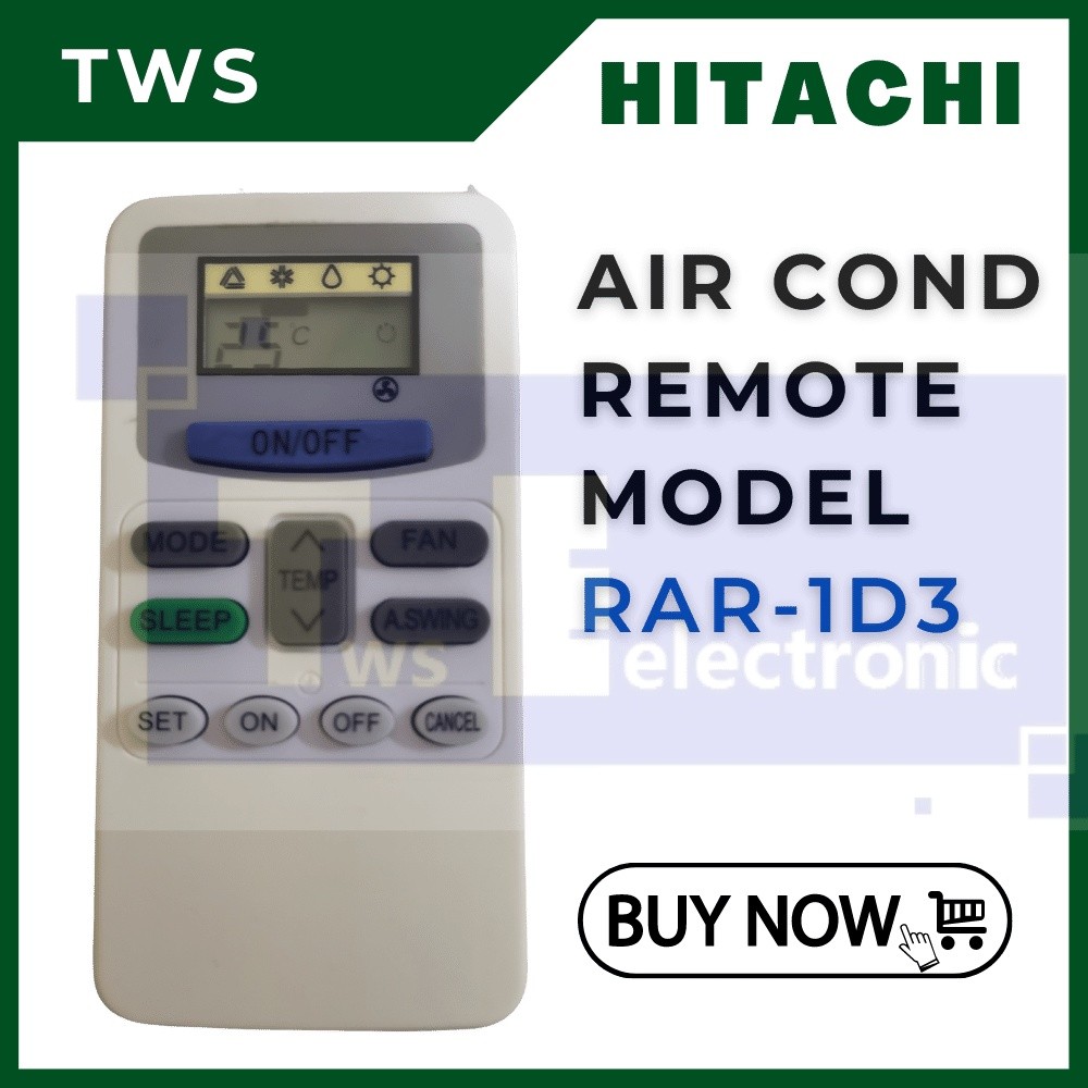 รีโมทคอนโทรลเครื่องปรับอากาศ UNIVERSAL HITACHI|Hitachi aircond รีโมทคอนโทรล (สําหรับ Hitachi Air Con