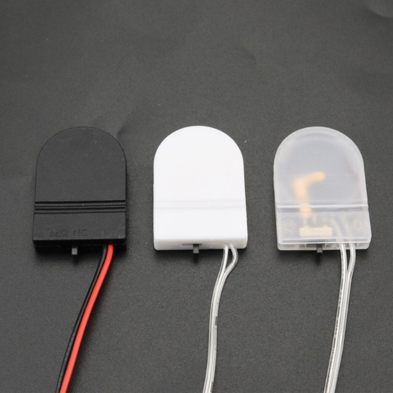 R* ชุด 10 ชิ้นขนาดกะทัดรัด CR2032 LIR2032 กล่องเก็บกรณีพร้อม Build In Switching Flip Designing สําหร