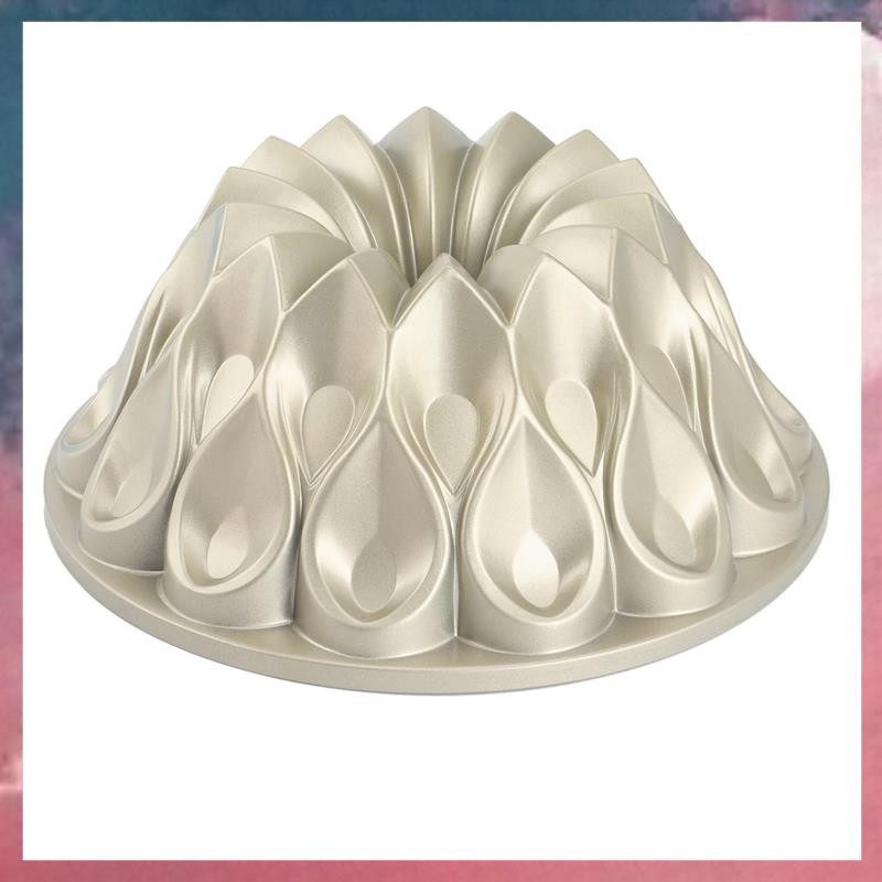 Crown Pan Family Parent-Child Gathering Cake DIY แม่พิมพ์แชมเปญทอง 9.8X4 นิ้ว