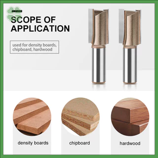 6 มม. 12 มม. Shank ตรง Router Bits YG6 คาร์ไบด์งานไม้ Slotting Trimming Bits ชุด