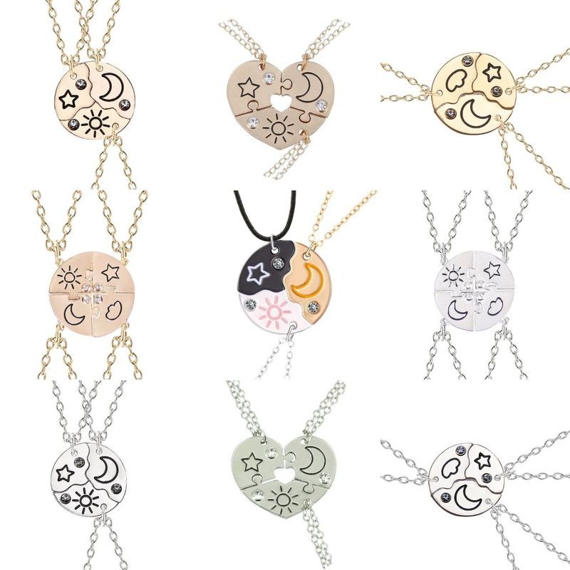 สร้อยคอเย็บ Sun Moon Nebula Love Pendant สร้อยคอมิตรภาพ