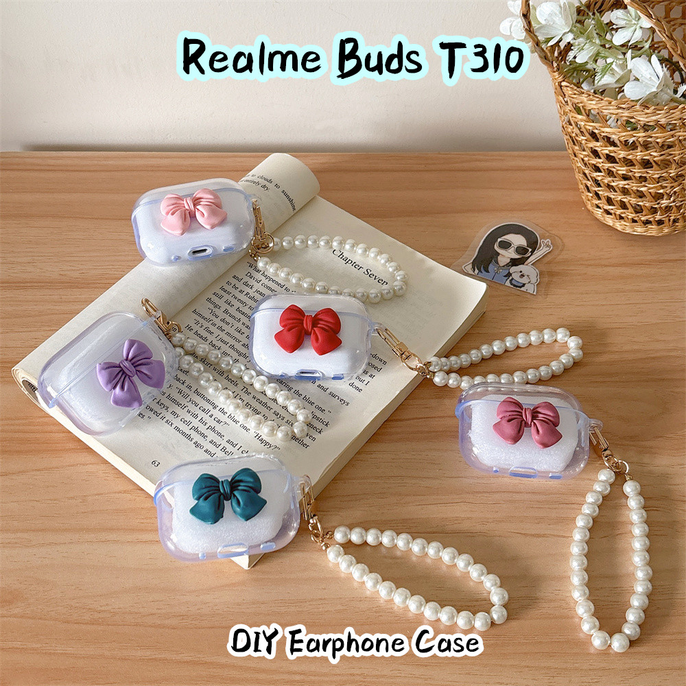 【Case Home】นําไปใช้กับ Realme Buds T310 เคส Case เคสหูฟัง การ์ตูนน่ารักคู่ ซิลิโคนนุ่ม เคส เคสหูฟัง 