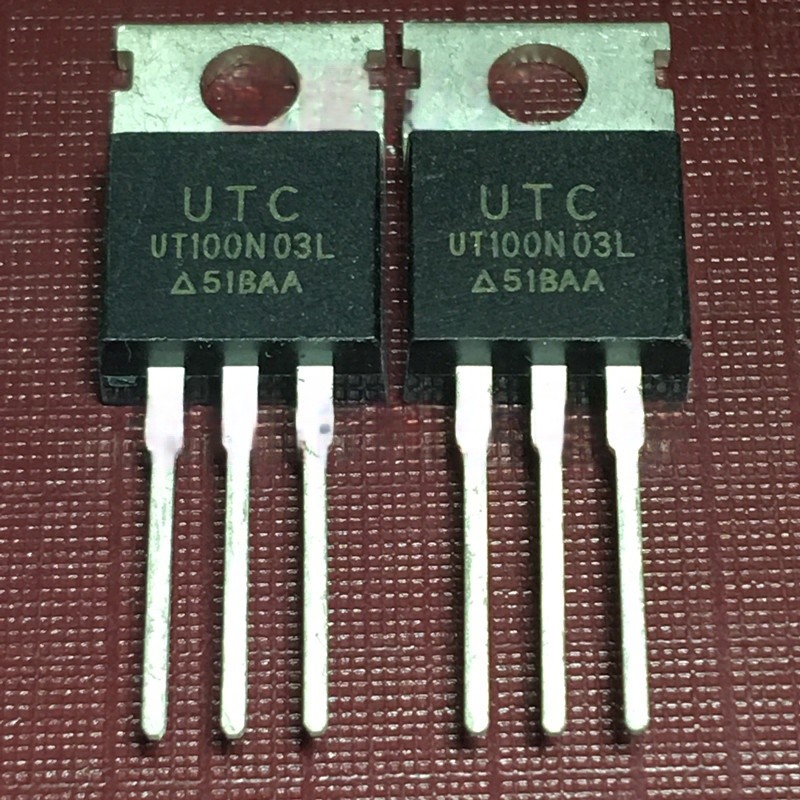((1 ชิ้น) ชิ้นส่วนอิเล็กทรอนิกส์ UT100N03L คลังสินค้าพร้อม TO-220 100V 30A MOS Field Effect Tube