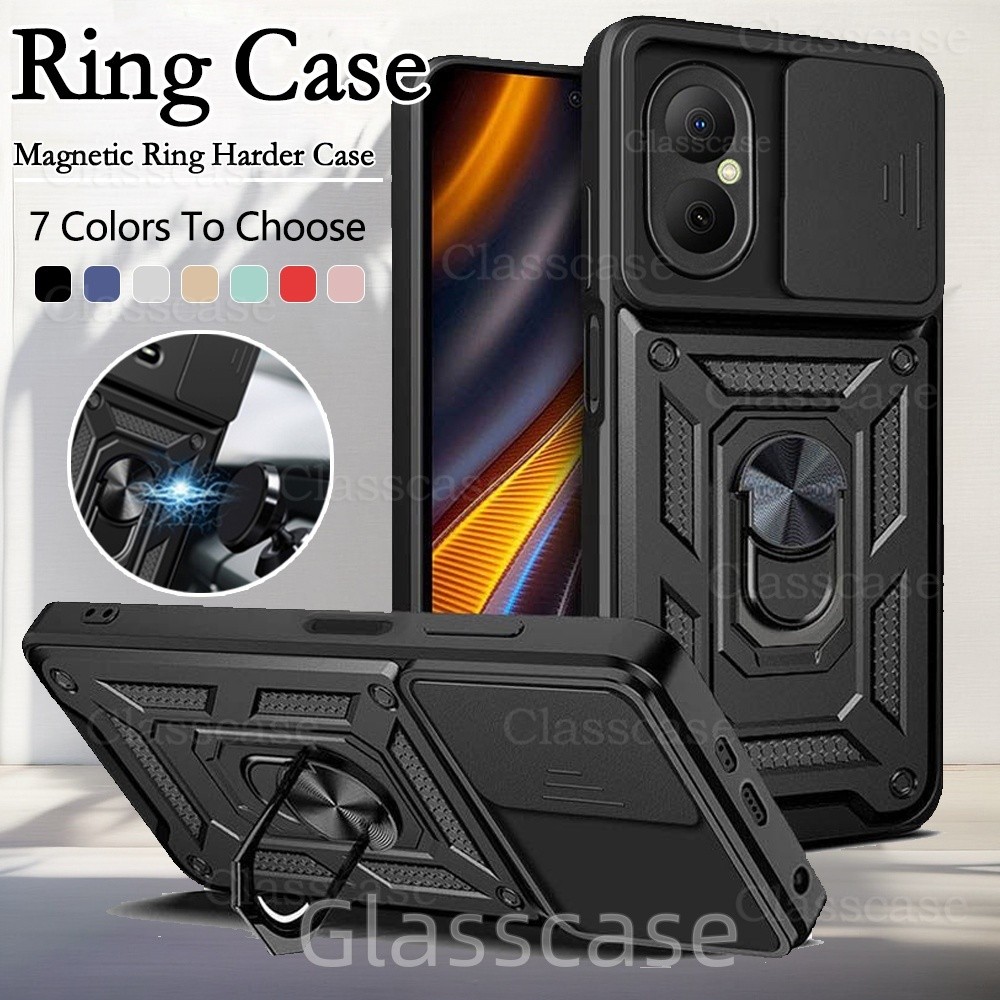 Huawei Nova Y73 2025 สําหรับ Huawei Nova Y73 Y 73 NovaY73 HuaweiNovaY73 เคสโทรศัพท์เกราะโลหะแหวนวงเล