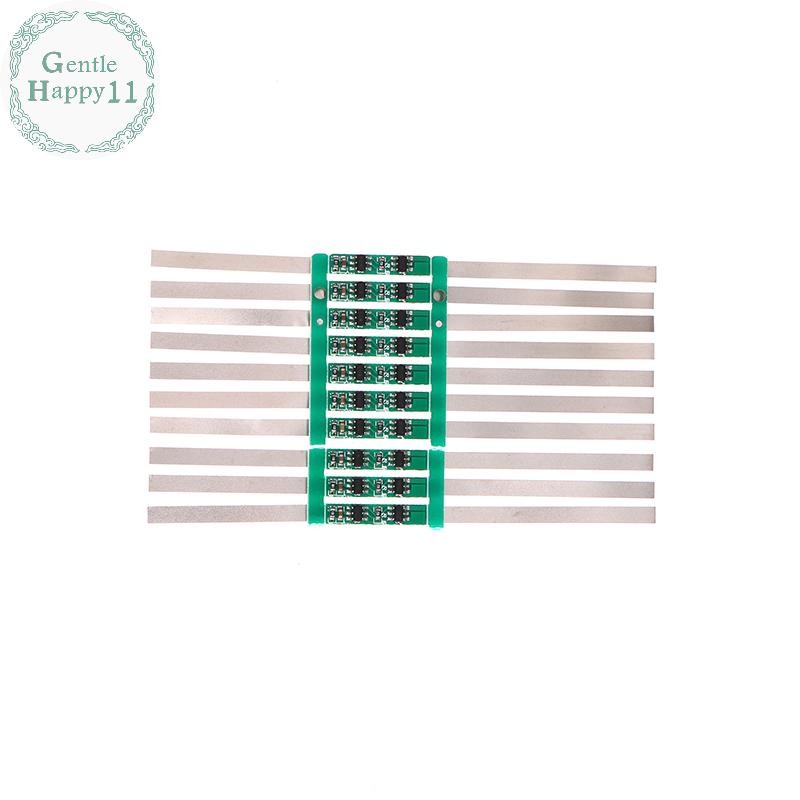 GentleHappy 10 ชิ้น 2A BMS PCM แบตเตอรี่ป้องกันสําหรับ 3.7V 18650 Li-ion พร้อม Solder Over Current ฟ