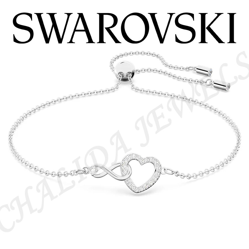 🥇สินค้าแท้ 100%🥇 Swarovsk Infinity Love Forever Romantic  Bracelet สีเงิน เหมาะสำหรับมอบเป็นของขวัญ