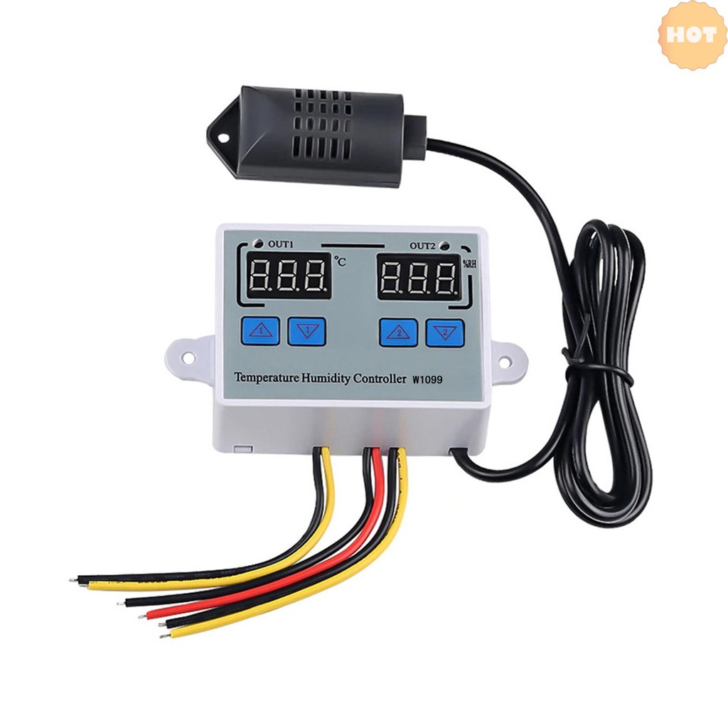 [2025 ใหม่] Dual Digital Temperature ความชื้น Controller Home ตู้เย็น Thermostat Humidistat เครื่องว