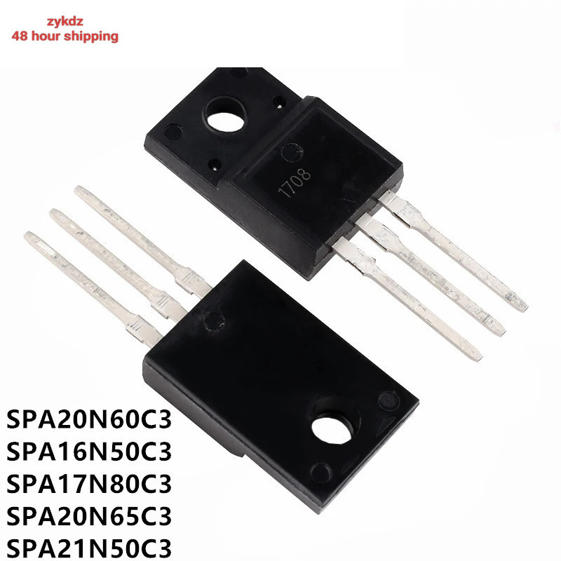 สินค้าใหม่ 5PCS SPA20N60C3 TO-220F 20N60C3 SPA20N60 SPA16N50C3 16N50C3 SPA17N80C3 17N80C3 SPA20N65C3