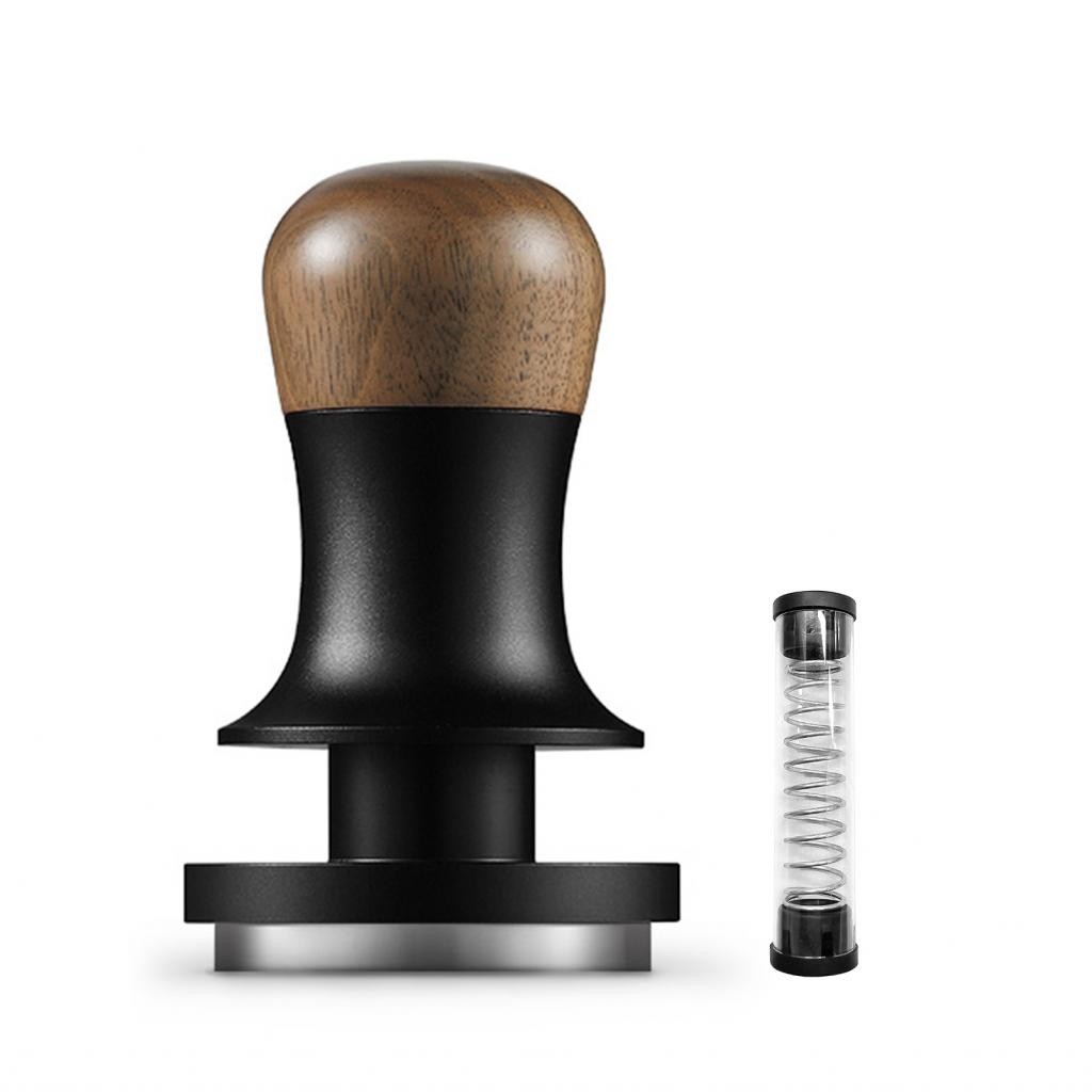 Karlak Flat Base Coffee Tamper 30lbs Const ความดันที่สอบเทียบสปริงที่เต็มไปด้วยเสียงตอบรับเสียงความล