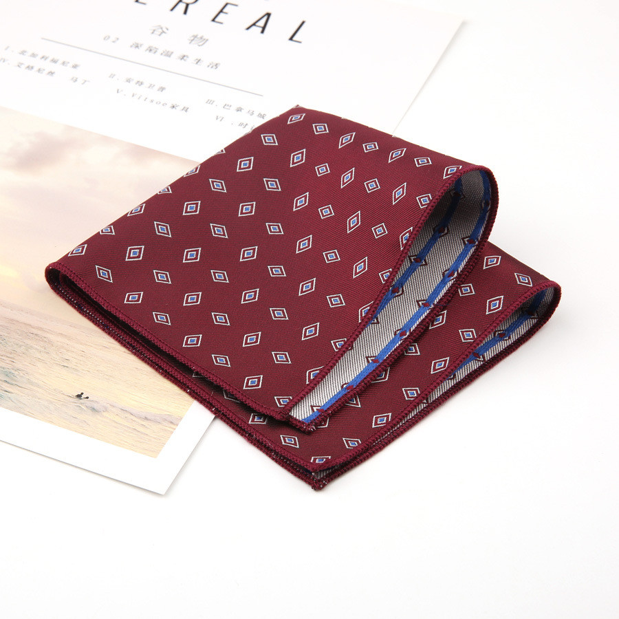 ผ้าเช็ดหน้าผู้ชาย ออกแบบสวยงามลายดอกไม้และเพชร เหมาะสำหรับสวมใส่ในงานพิเศษอย่างงานแต่งงาน - รูปที่ 4