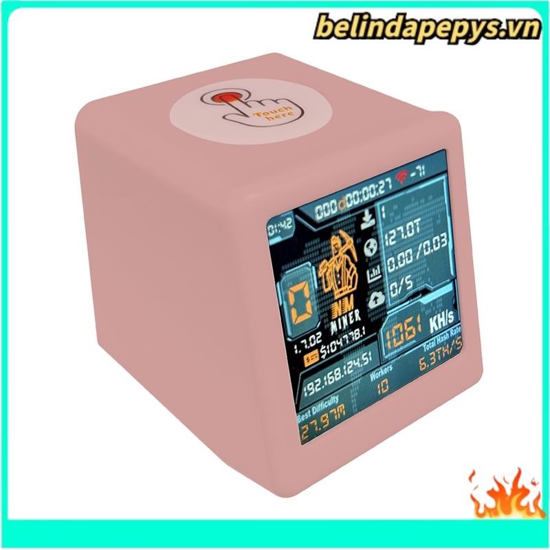 Nerdminer V2 NM สมาร์ททีวี ESP32 BTC SOLO Lotterys Miner 1060/S Hashrate Low Power Silent Operation 