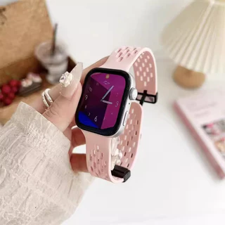 สายรัดซิลิโคนแม่เหล็ก for Huawei Watch Fit 5 4 3 / 5 4 Pro สายยางกีฬาเปลี่ยนสายหายใจ for สมาร์ทว็อช Huawei Fit 4 3