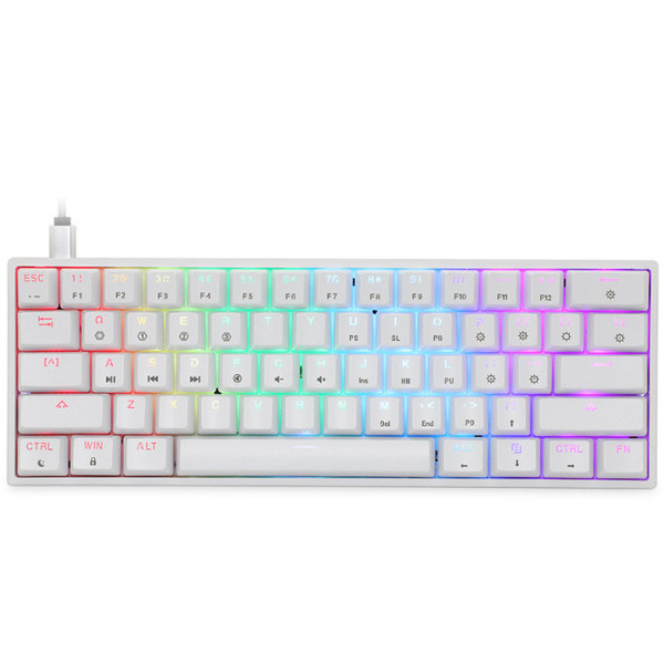 keyboard ipad คีบอร์ด SKYLOONG GK61 คีย์บอร์ด RGB คีย์บอร์ดแบบมีสาย Dual ฉีด PBT Keycap ปลั๊กร้อนเกม