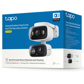 (มีส่งด่วน) TAPO C246D 6MP Indoor/Outdoor Dual Lens Pan/Tilt Security Camera