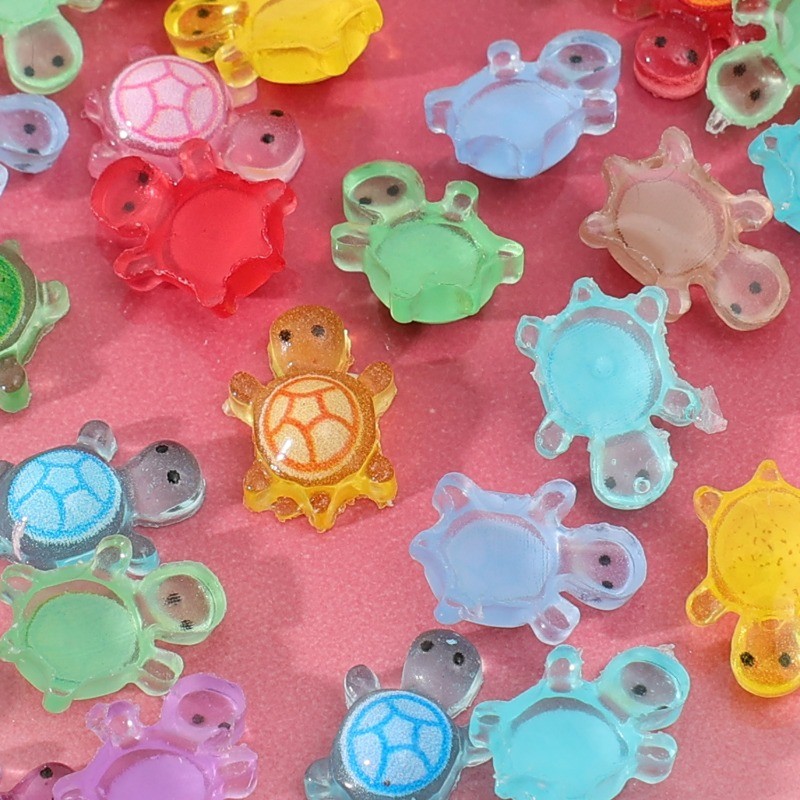 โมเดลเต่าเรืองแสงขนาดเล็ก - สําหรับไมโครภูมิทัศน์และตกแต่งเล็บ DIY - อะคริลิค - รูปที่ 6