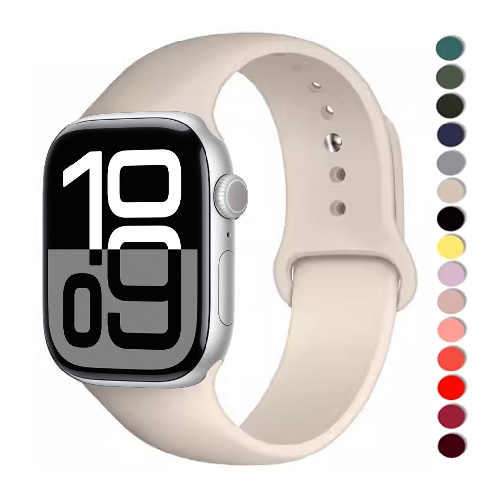 Strap For Apple Watch 10 Band 46mm 42mm 44mm 40mm 45mm 41mm Ultra 49mm Silicone bracelet Apple watch