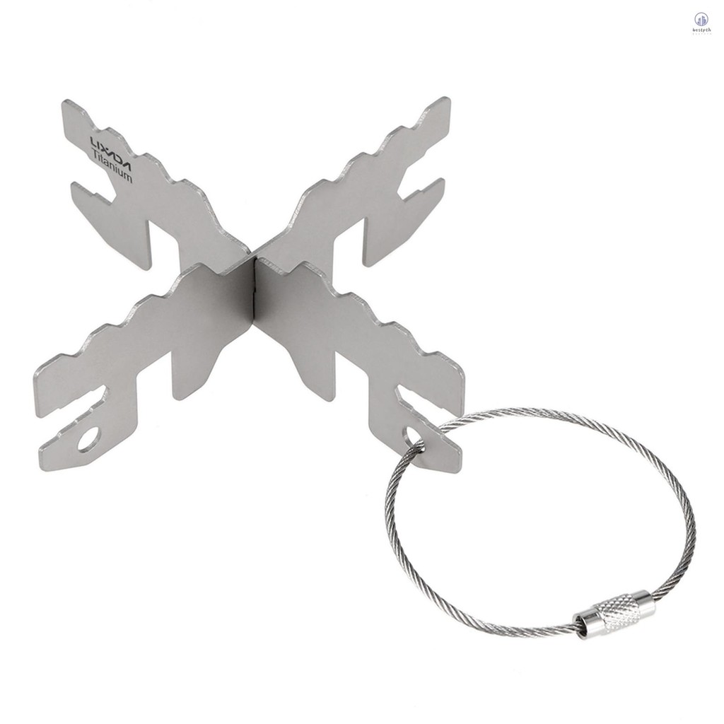 LIXADA ชั้นวางเตาแอลกอฮอล์แบบ titanium สำหรับใช้นอกบ้านและแคมป์ปิง