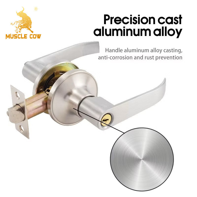 ลูกบิดประตู MUSCLE COW คุณภาพส่งออก มี6แบบ ดอกกุญแจเป็นระบบปั้ม ให้ระบบล็อคแน่นหนา มีความปลอดภัยสูง - รูปที่ 3