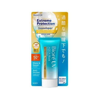 Biore บิโอเร ยูวี อะควา ริช วอเตอร์รี่ เอสเซ้นส์ เอ็กซ์ตรีม โพรเทคชั่น SPF50+PA++++ 50 กรัม