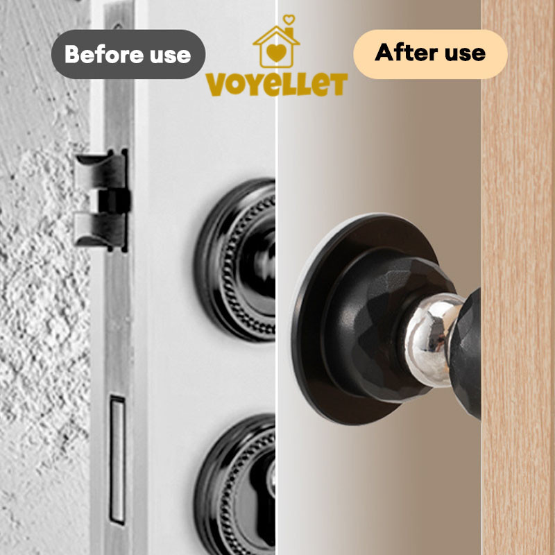 ที่กั้นประตูแบบดูดผนังมองไม่เห็นแบบไม่เจาะรู ป้องกันการชนกันของประตูห้องน้ำแบบสั้น - รูปที่ 2