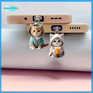 UTZN> น่ารัก 2D โทรศัพท์ Anti Dust Charge Port Plug สําหรับ Type C Dust Protection Stopper Accessorie ใหม่