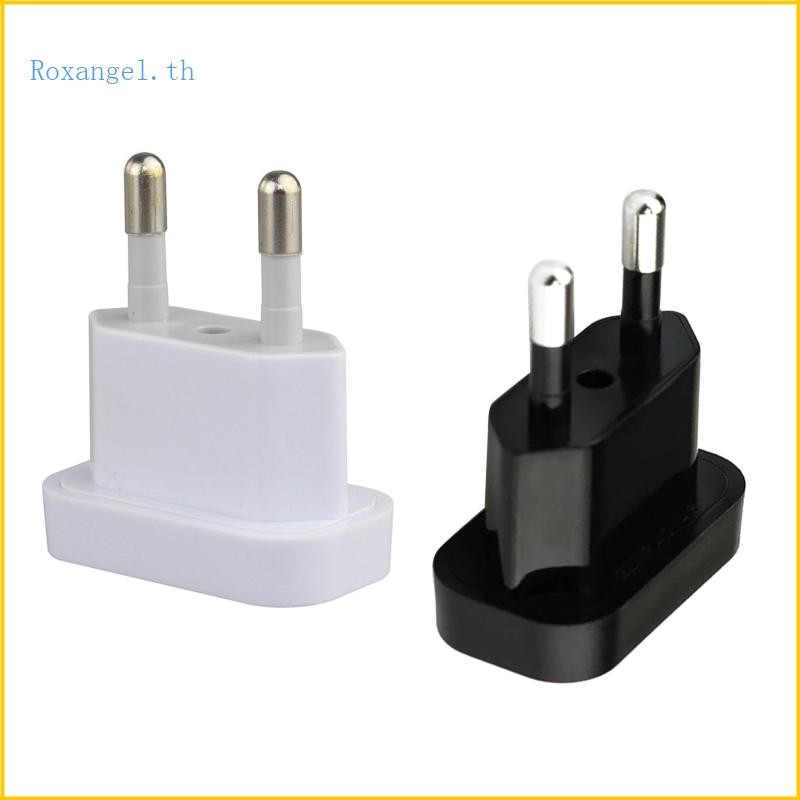 ROX USA ถึง Euro Euro Euro Euro Europe Travel Wall Power Charger Outlet Adapter Converter 2 ซ็อกเก็ต