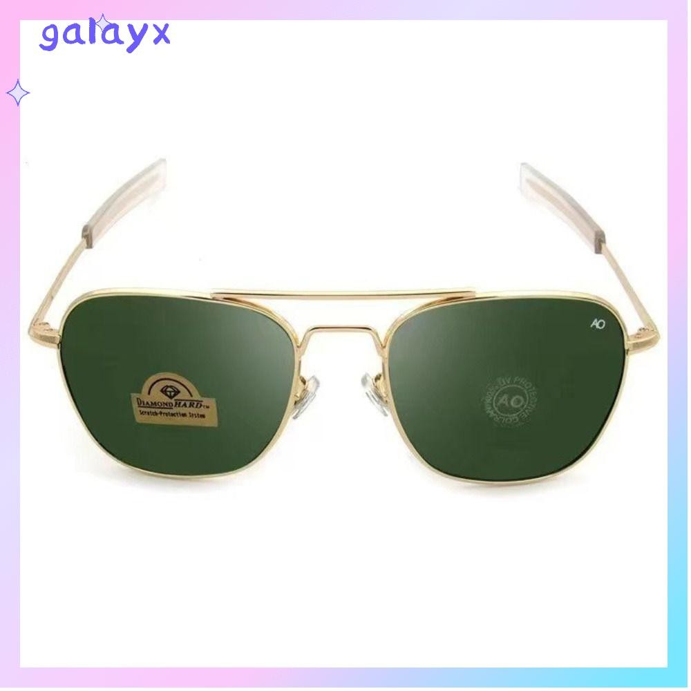 GALAXY AO Pilot แว่นกันแดดVintage Look เลนส์ออปติกเก่าแก่และทันสมัย เหมาะสำหรับการขับรถและการทำกิจกรรมกลางแจ้ง