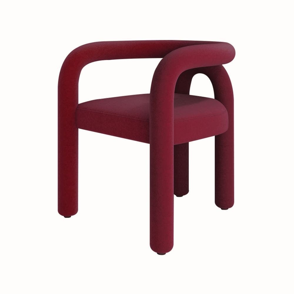 SB Design Square อาร์มแชร์ LIFFY สีแดง (67X60X73 ซม.)  แบรนด์ MAISON&CO.