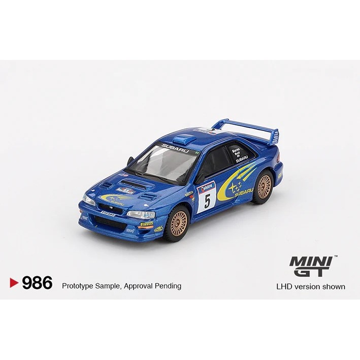MINI GT No.986 Subaru Impresa WRC99 #5 1999 Rally Australia Winner MGT00986