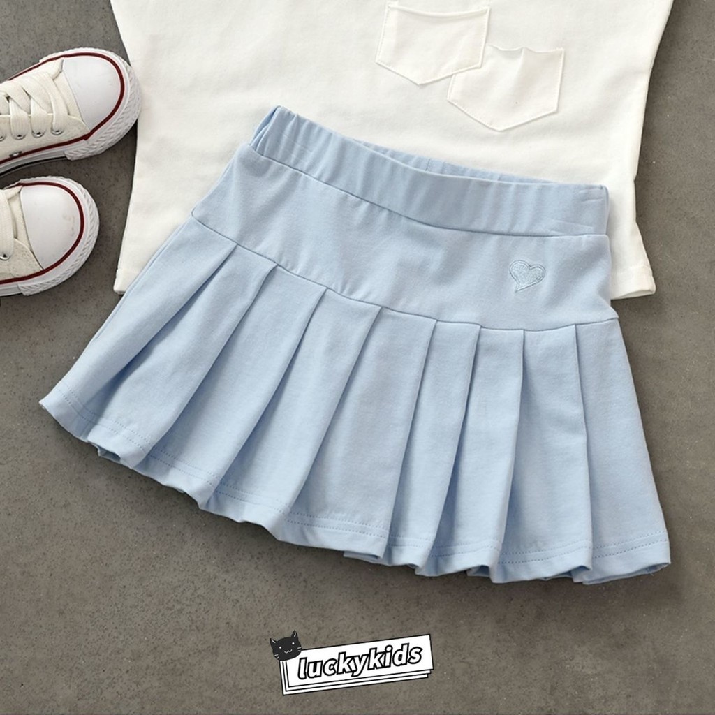กระโปรงจีบและกางเกงสำหรับเด็กสไตล์เกาหลี เหมาะสำหรับฤดูร้อน - รูปที่ 5