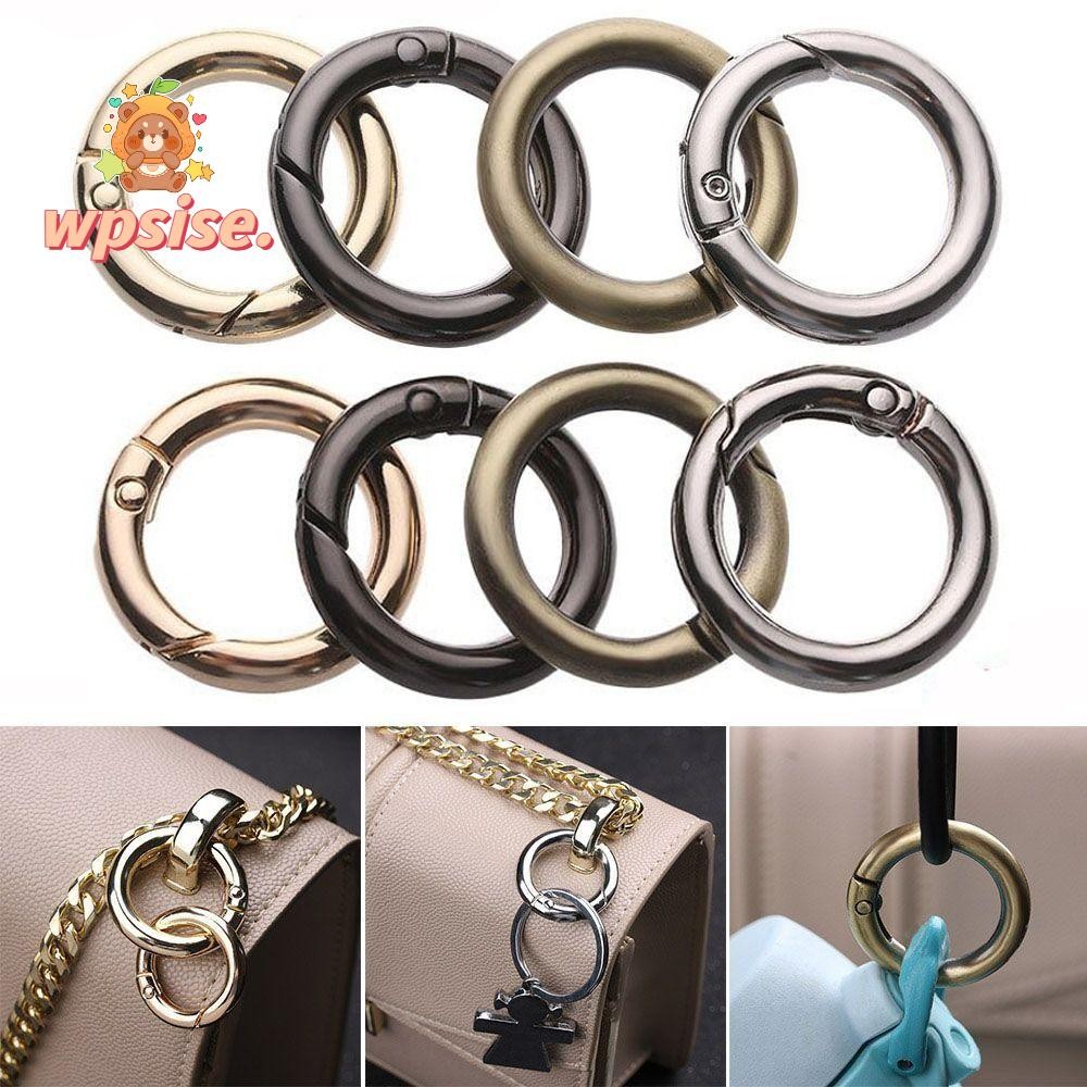 เข็มกลัดแหวนสปริง หัวเปิดปิดสแนปทริกเกอร์น้ำหนักเบา พร้อมส่วนประกอบโลหะผสมสังกะสี เพื่ออุปกรณ์เสริมกระเป๋า