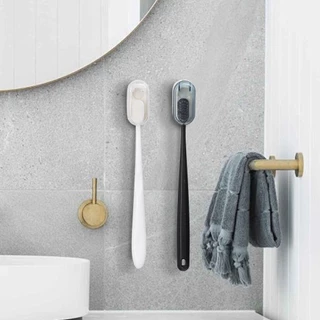 BLIVO ที่เก็บแปรงสีฟัน ไม่มีการเจาะ ฝาครอบกันฝุ่นแปรงสีฟัน Toothbrush Holder