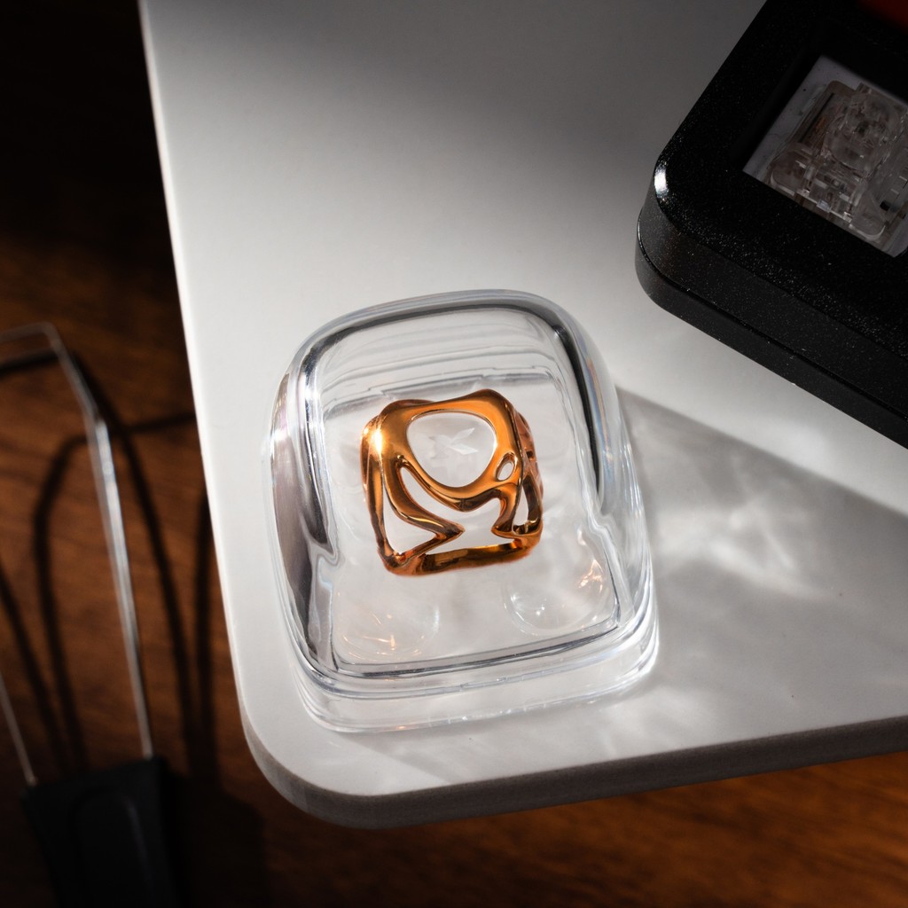 X XVX สินค้าสร้างสรรค์ที่ไม่ซ้ํากัน Xuan Keycap Single Matte เนื้อโลหะโปร่งใสคีย์บอร์ดคีย์บอร์ดเครื่