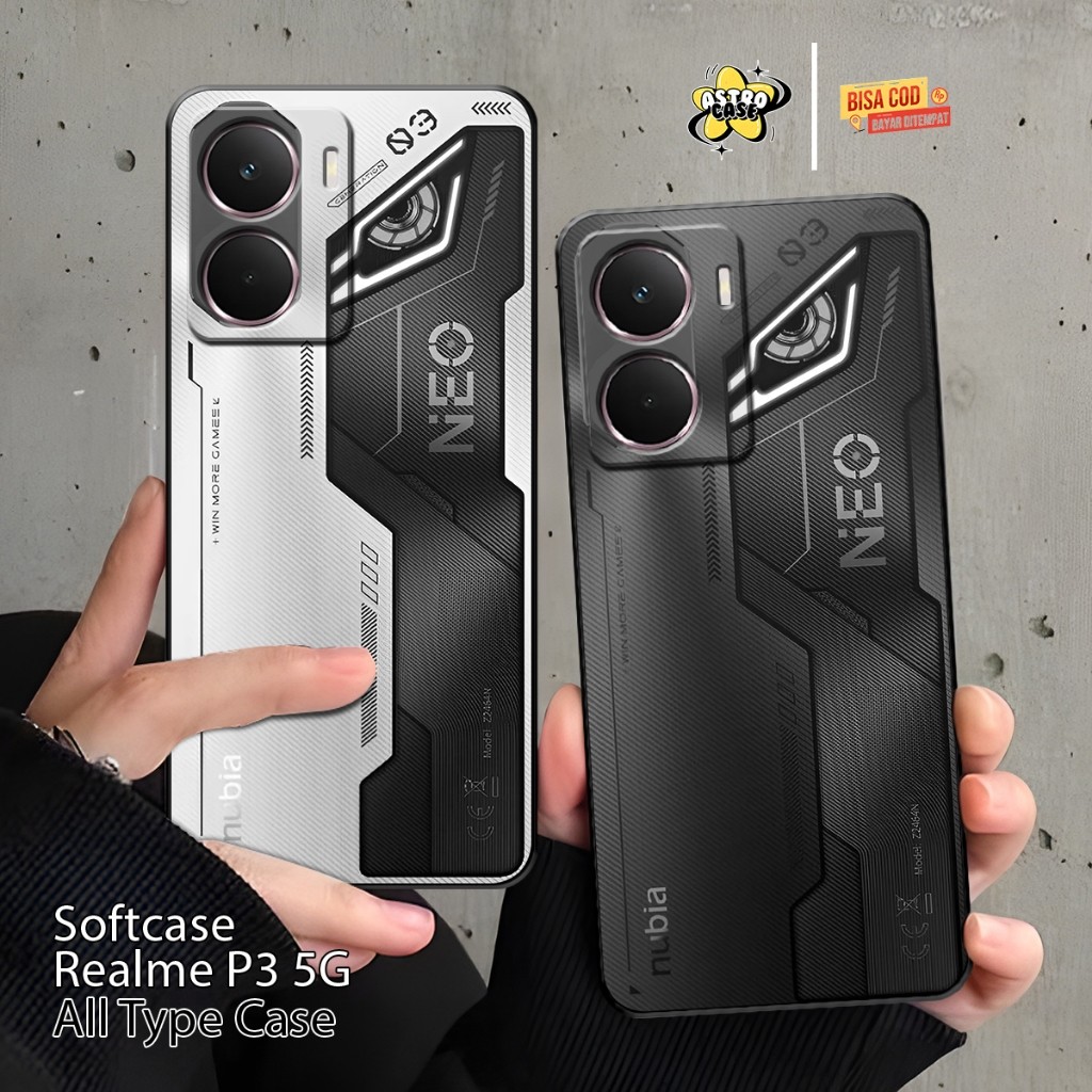 HP Realme P3 5G ใหม่พรีเมี่ยมหรูหราพิมพ์กรณี - Realme C71 Geming Motif Softcase/Realme C75/Realme 14