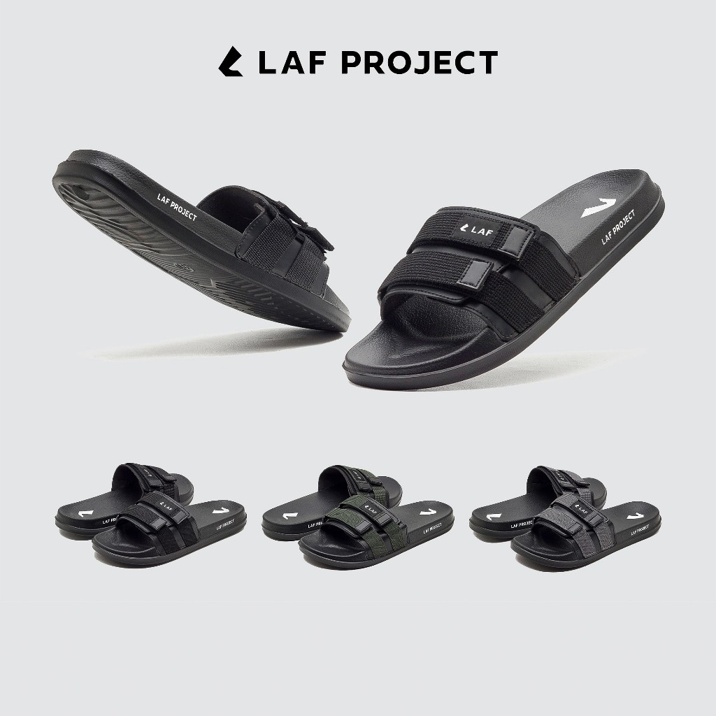 AXEULE ผู้ชายและผู้หญิง Unisex Casual Anti-Slip Premium Gorka LAF Project Slip-On รองเท้าแตะสไลด์