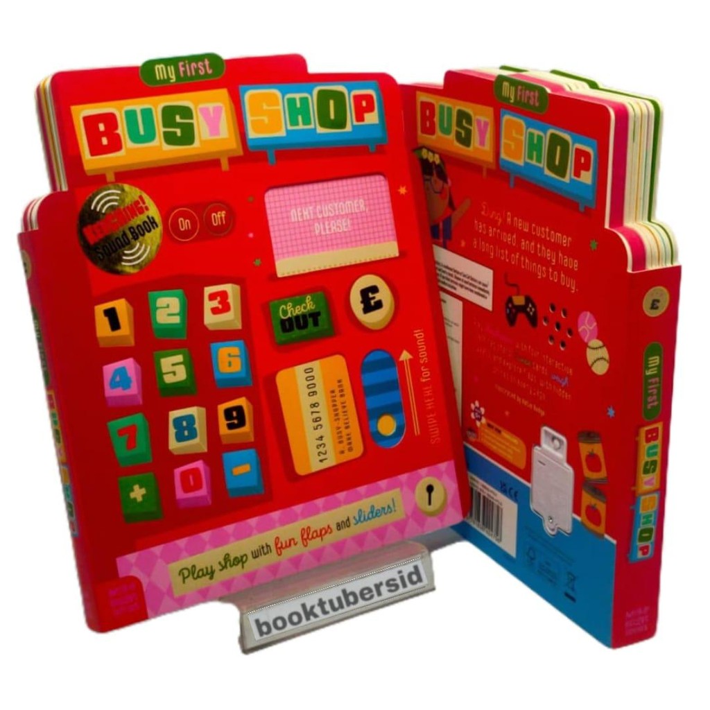 หนังสือเด็กนําเข้าต้นฉบับ: My First Busy Shop By Alexander Cox