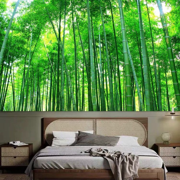 ภูมิทัศน์ภูมิทัศน์ขนาดใหญ่ผนังผ้าพื้นหลังผ้านอร์ดิกข้างเตียงห้องนอนห้องนั่งเล่นตกแต่งพรมพรมบล็อกพรม - รูปที่ 7