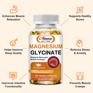 Alliwise Magnesium Glycinate Capsules รองรับสุขภาพระบบประสาท ปรับปรุงคุณภาพการนอนหลับ