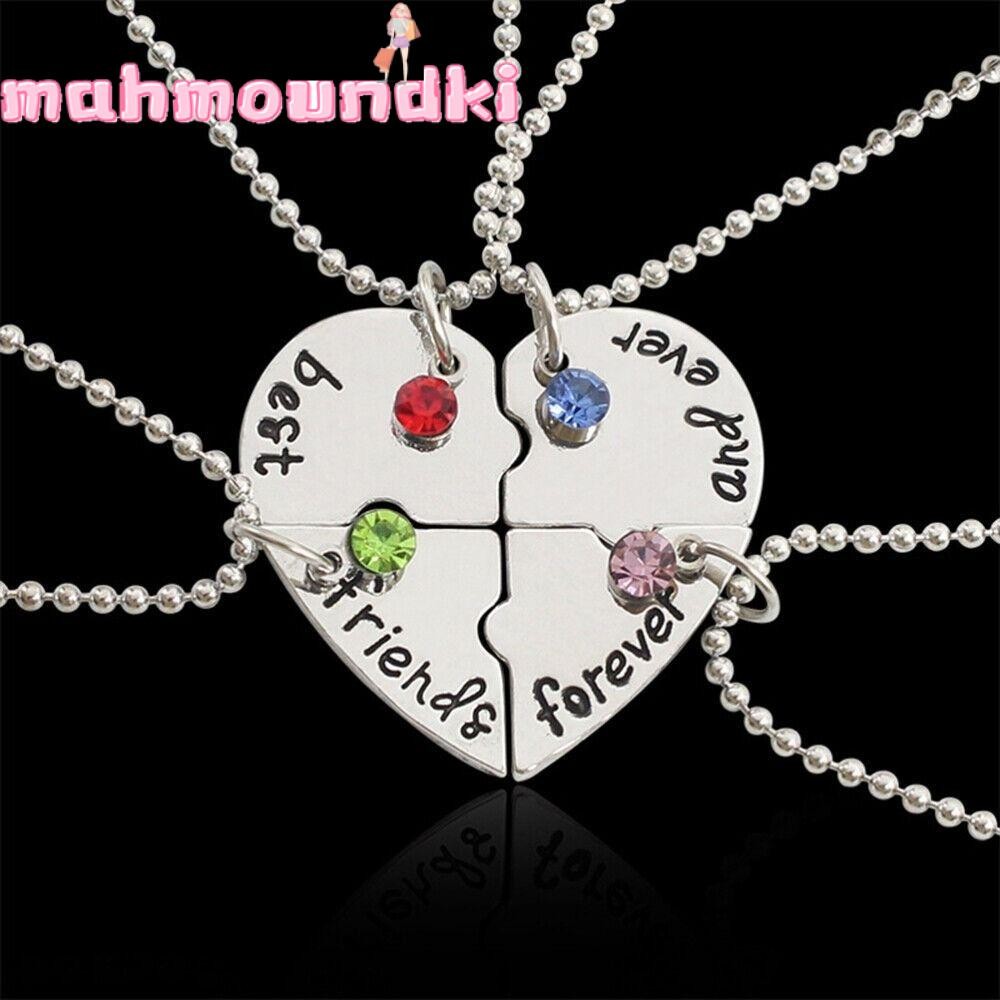 MAHMOUNDKI 4 Bff Friend Love Necklace สร้อยคอสวย