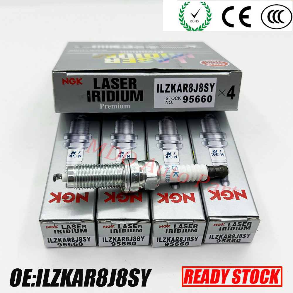 4pcs Iridium Platinum Spark Plug ILZKAR8J8SY 95660 เหมาะสําหรับ CRV Crown URV Accord 1.5T Oe 12290-5
