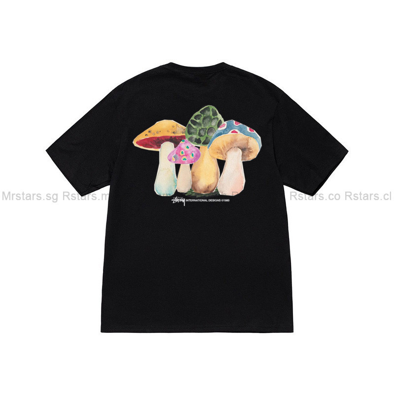 เสื้อยืด STUSSY SHROOMS สีดํา