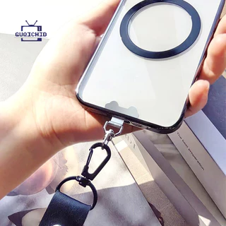 360°แพทช์เชือกคล้องโทรศัพท์มือถือเคส สายคล้องโทรศัพท์สแตนเลส หมุนได้ 360 องศา พร้อมคลิปโลหะสำหรับแขวน