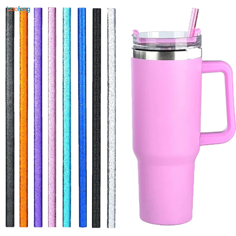 หลอดทดแทน 9 มม. สำหรับแก้วน้ำและขวดน้ำ 20oz 30oz 40oz แบบใช้ซ้ำได้ thumbnail 9