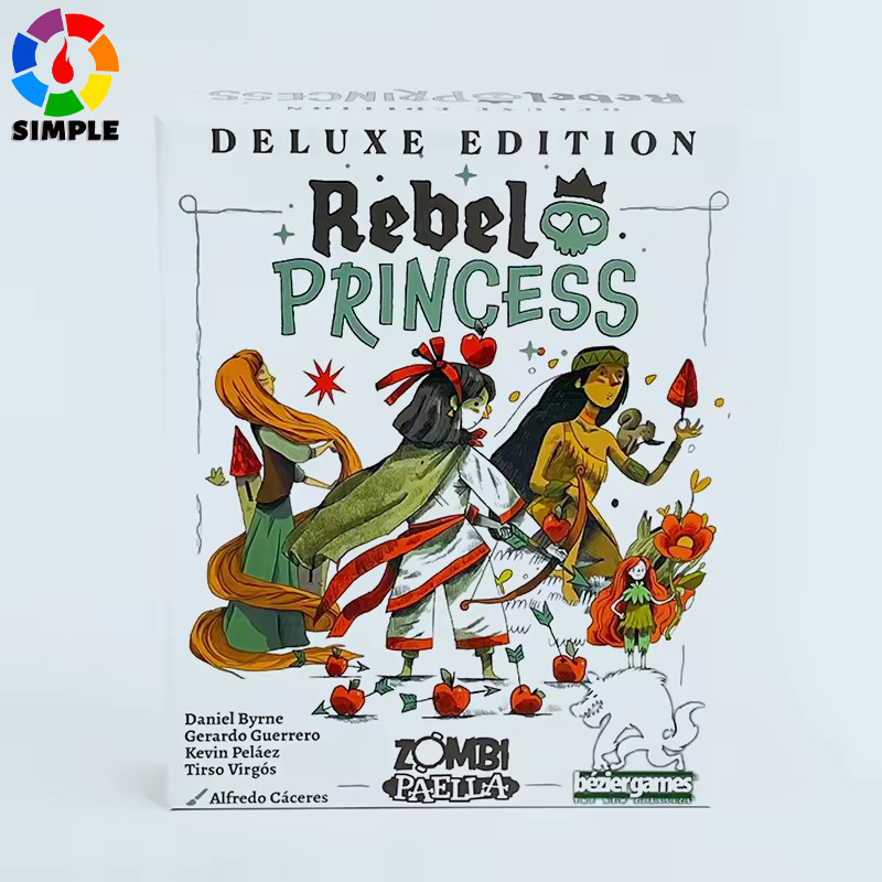 Rebel Princess Deluxe Edition Fast Paced Strategy Board Card Game for Family Fun and Exciting Game N