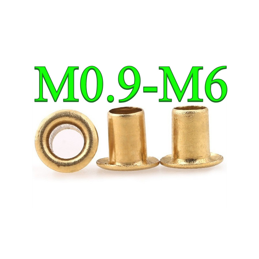 หมุดทองแดงกลวง, หมุดปุ่ม GB867-86 M0.9-M6 (PW-MD-TH)