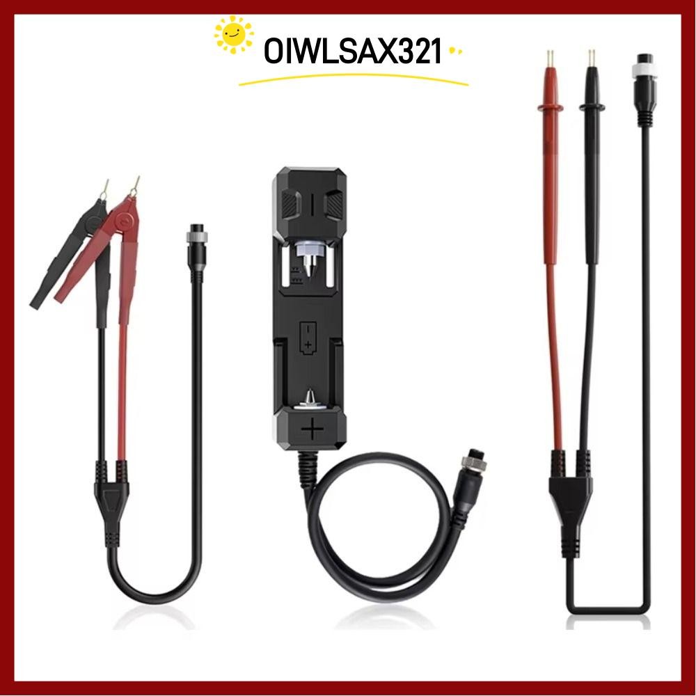 OIWLSAX321 แบตเตอรี่ความต้านทานภายใน Probe, ปากกาแบตเตอรี่คลิปรอบ Connector การทดสอบ Probe, คุณภาพสูงทนทานภายในความต้านทานเมตร Kelvin คลิปสําหรับ HRM-10