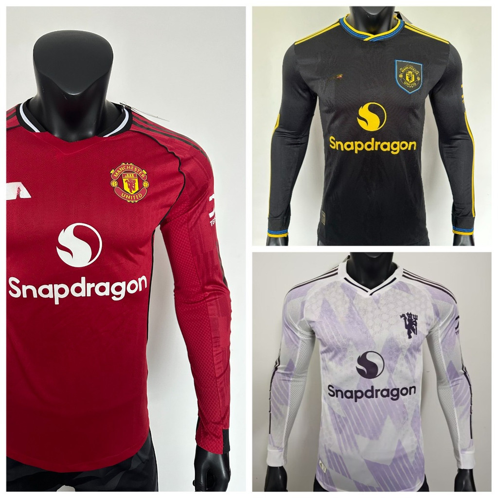 Players 25 26 New MI Home Away เสื้อฟุตบอล 3rd แขนยาว- lovecoolsports
